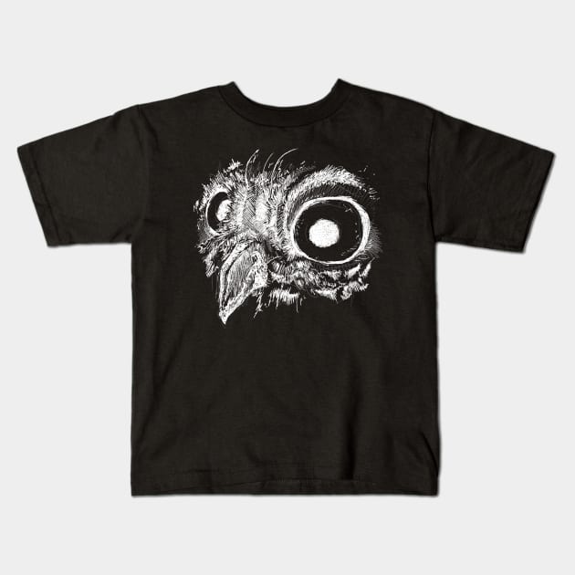 Sketchy Owl Kids T-Shirt by GnauArt